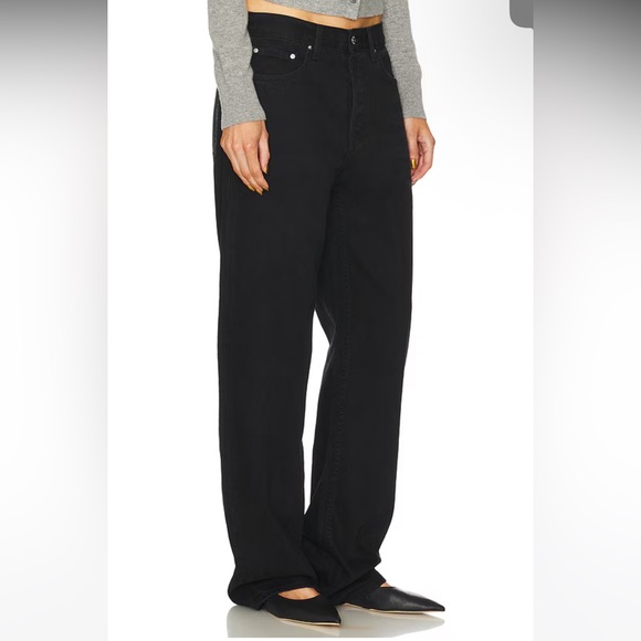 Girlfriend Collective Bella Low Rise Boyfriend Jeans- Black SZ 23 fit oversized - Picture 6 of 9